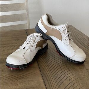Foot joy Greenjoys Tan and White Golf Shoes-8
